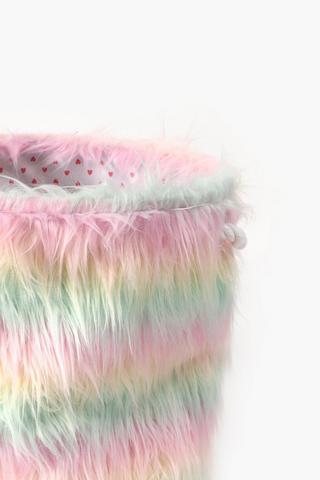 Long Faux Fur Storage