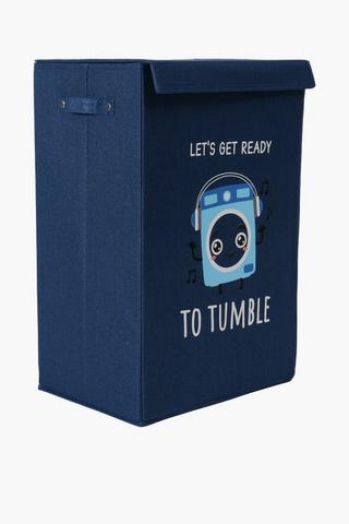 Knock Down Laundry Script Wash Basket