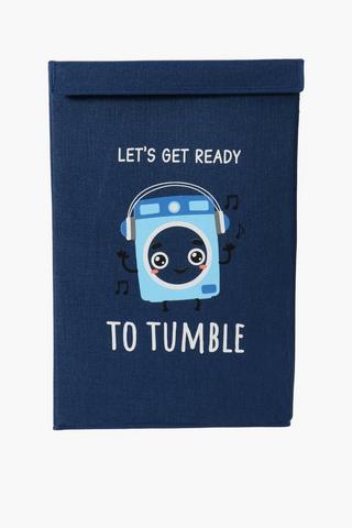 Knock Down Laundry Script Wash Basket