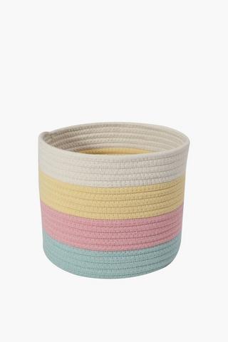 Rope Rainbow Basket Medium