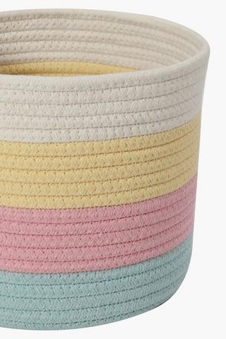 Rope Rainbow Basket Medium
