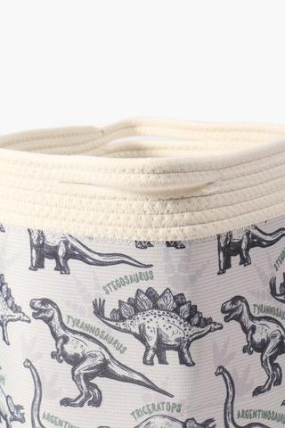 Printed Dino Rope Laundry Basket