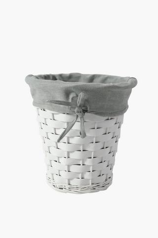 Woven Wooden Linen Bin
