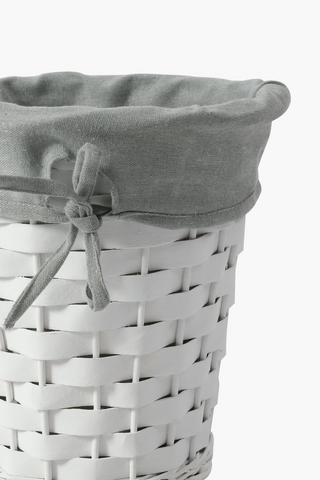 Woven Wooden Linen Bin