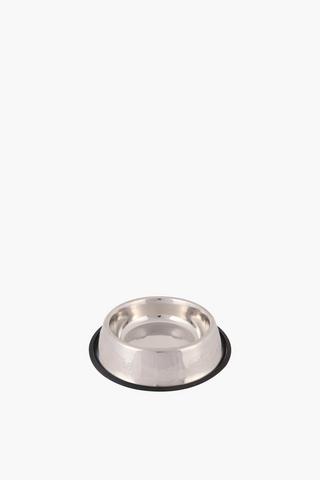 Metal Pet Bowl With Rubber Grip, Small