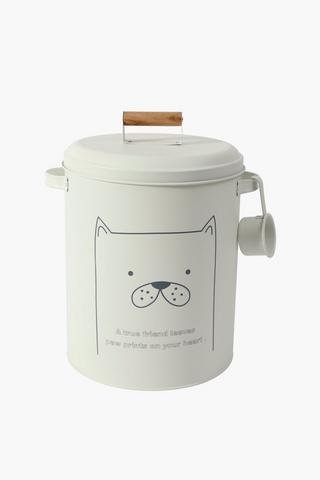 Metal Pet Food Storage Tin, Extra Large
