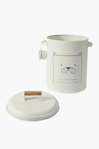 Metal Pet Food Storage Tin, Extra Large