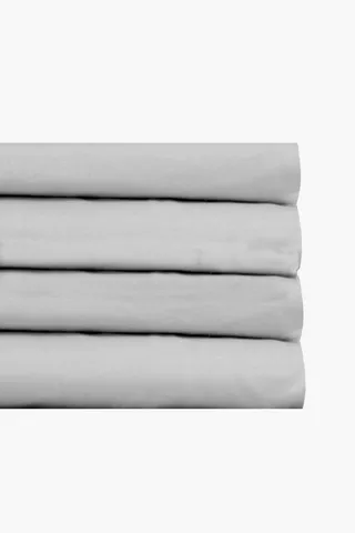 144 Thread Count Polycotton Fitted Sheet, Large