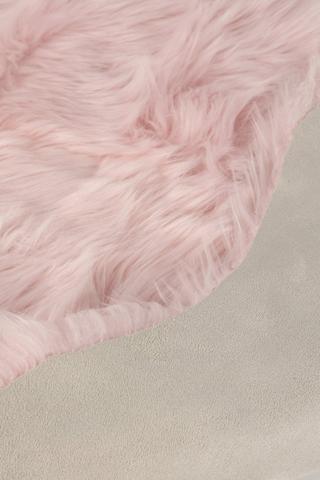 Faux Fur Shaped Rug