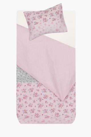 Polycotton Floral Patchwork Duvet Cover Set