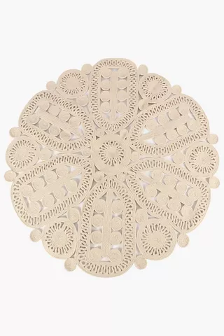 Lace Rope Round Rug,120cm