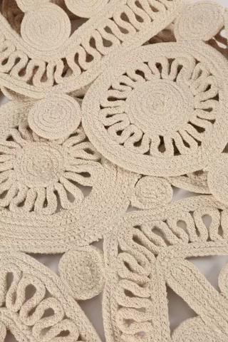 Lace Rope Round Rug,120cm