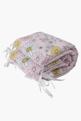 Polycotton Daisy Cot Bumper 190x30cm