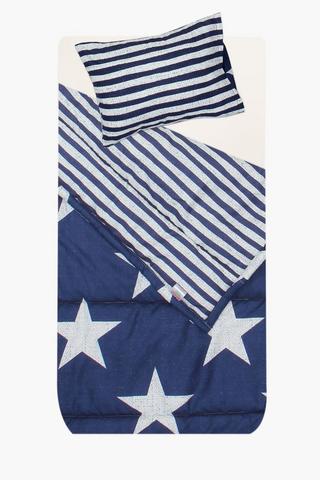 Microfibre Star Comforter Set