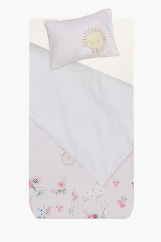 Cotton Applique Bunny Duvet Cover Set