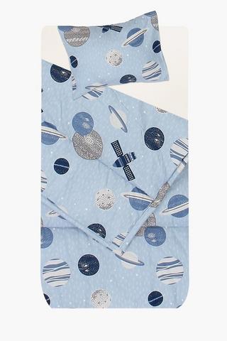 Microfibre Printed Universe Comforter Set