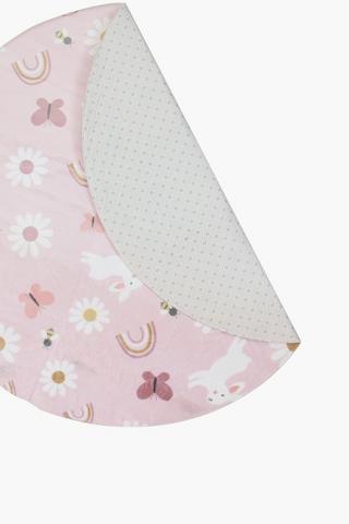 Printed Daisy Rug, 120cm