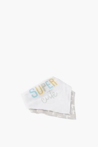 2 Pack Cotton Super Cute Bibs