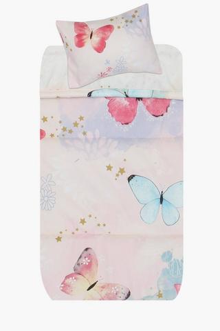Microfibre Printed Butterfly Dream Comforter Set