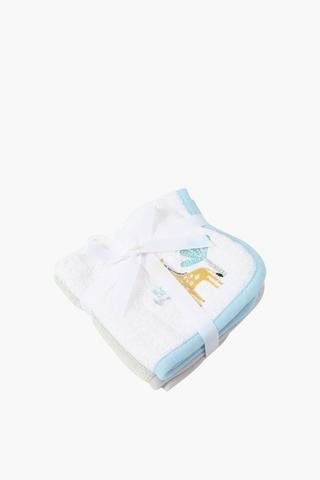 2 Pack Animal Safari Face Cloth