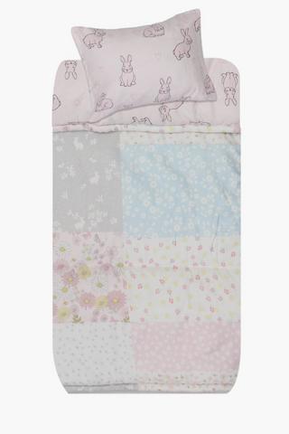 Microfibre Patchwork Comforter Set