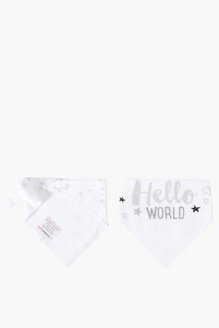 2 Pack Cotton Jordan Penguin Bibs