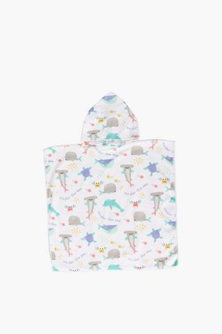 Microfibre Under The Sea Hooded Towel
