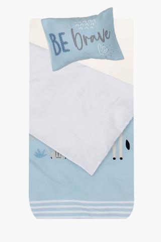 Microfibre Be Brave Duvet Cover Set
