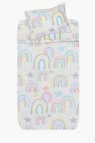 Microfibre Rainbow Comforter Set