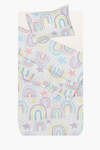 Microfibre Rainbow Comforter Set