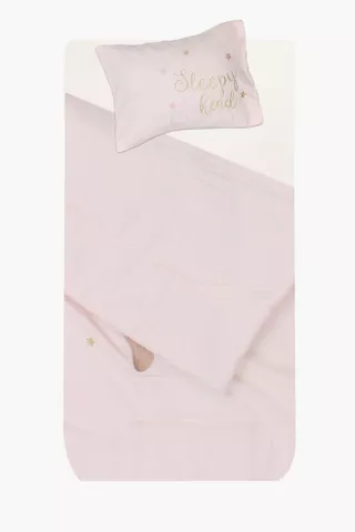 Microfibre Ballerina Bunny Comforter Set
