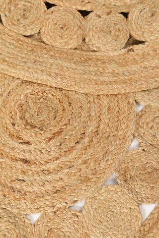 Crochet Jute Rug Large 120cm