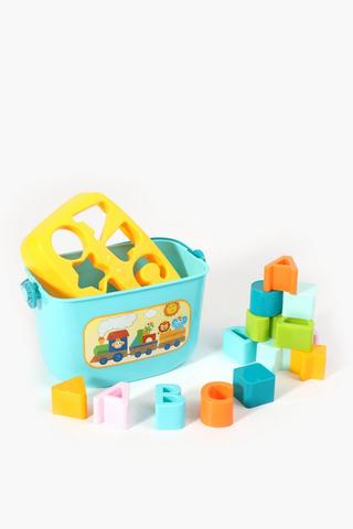 Interactive Basket And Blocks