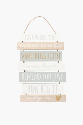 Hanging Slat Decor