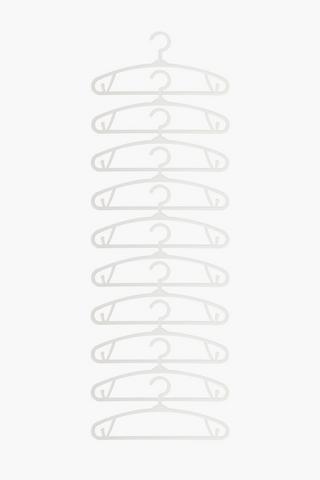 10 Pack Plastic Hangers