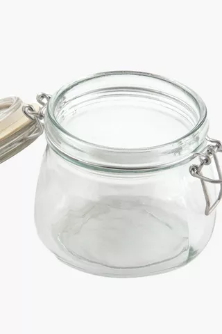 Glass Clamp Jar, 500ml