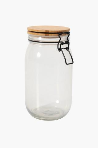 Glass Clamp Jar, 1,4l