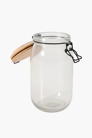 Glass Clamp Jar, 1,4l