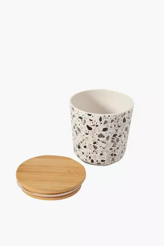 terrazzo Bamboo Canister