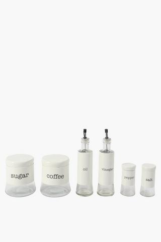 7 Piece Kitchen Glass Storage Set