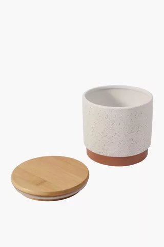 Speckle Ceramic Canister