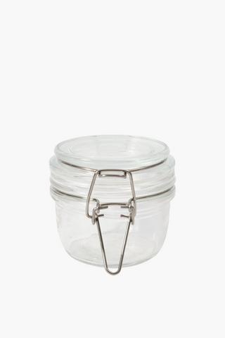 Glass Clamp Jar, Mini