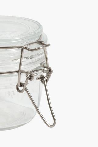 Glass Clamp Jar, Mini