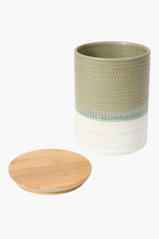 Ceramic Glaze Storage Jar Large