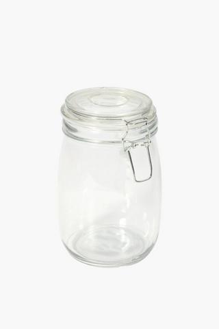 Glass Clamp Jar