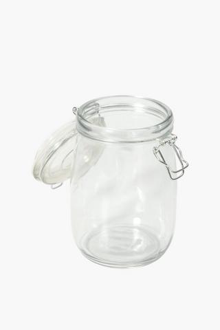 Glass Clamp Jar