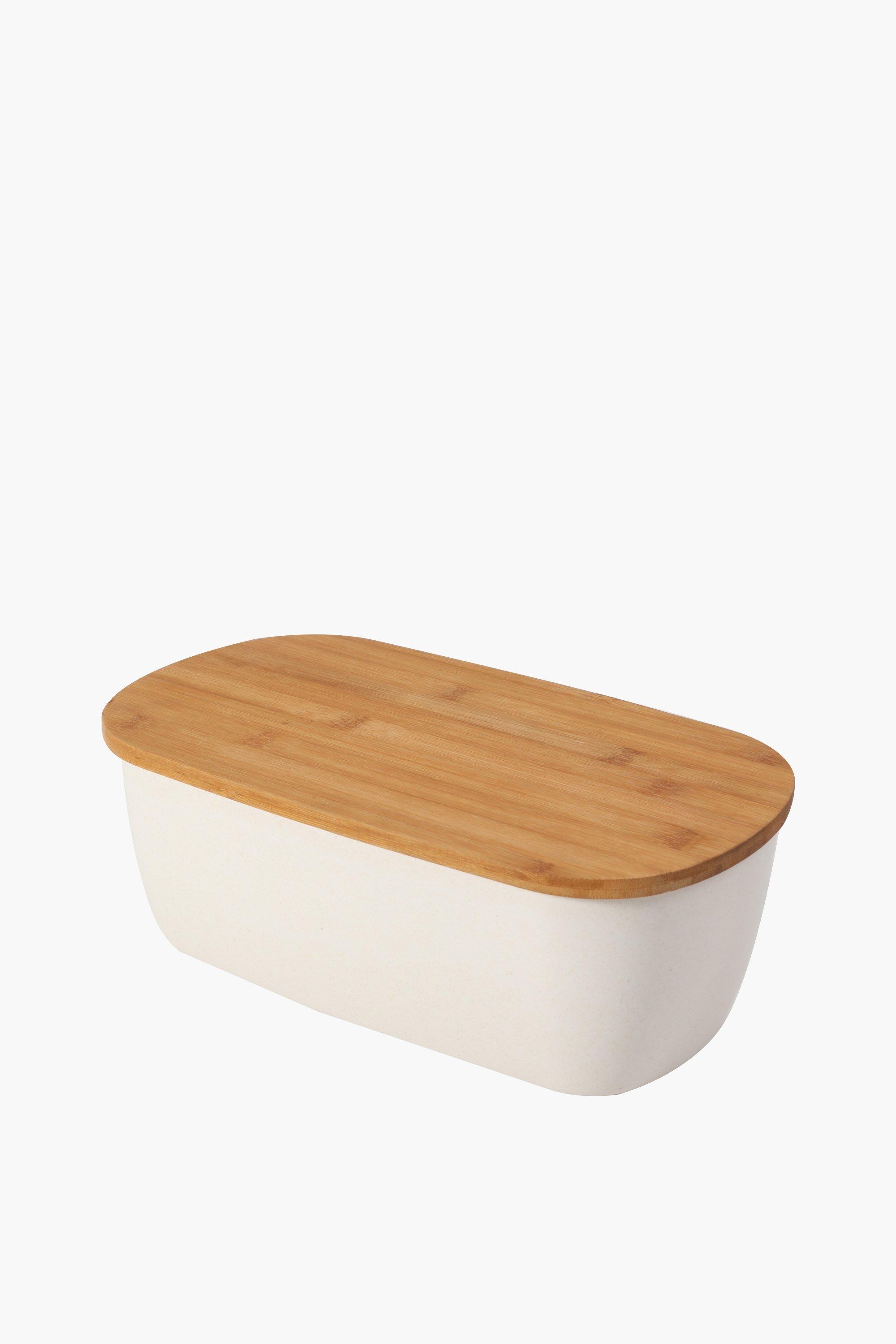Bamboo Lid Bread Bin