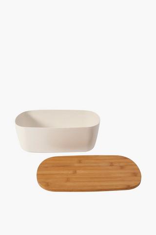 Bamboo Lid Bread Bin