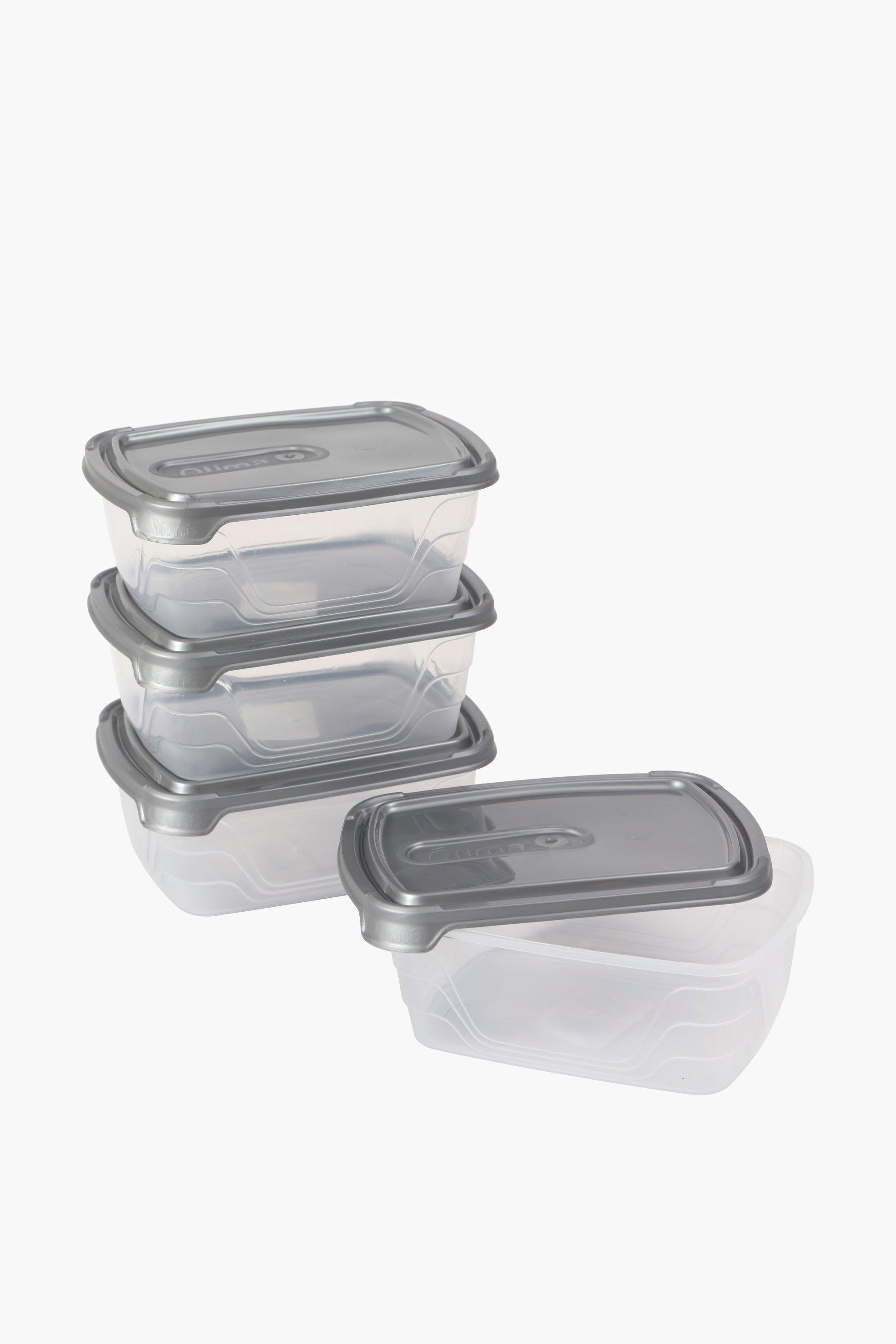 4 Piece Snap It Storage Containers, 600ml