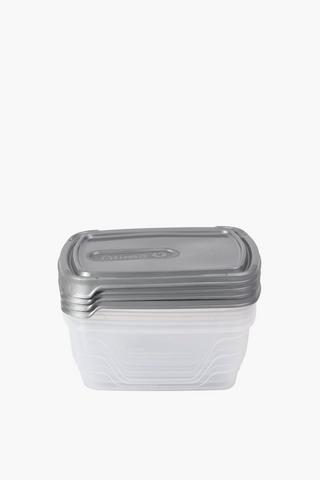 4 Piece Snap It Storage Containers, 600ml